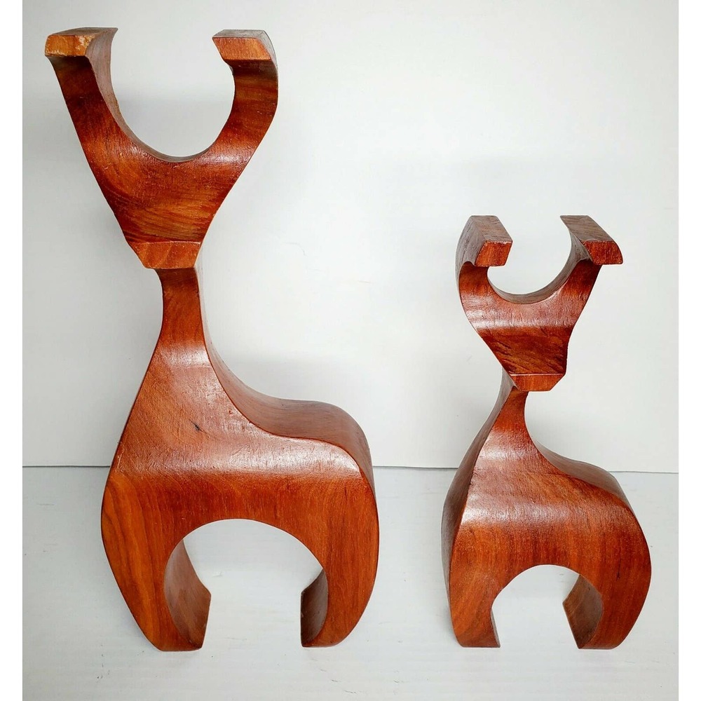 Danish Modern Reindeer Abstract Christmas Decoration Handmade Signed  2014